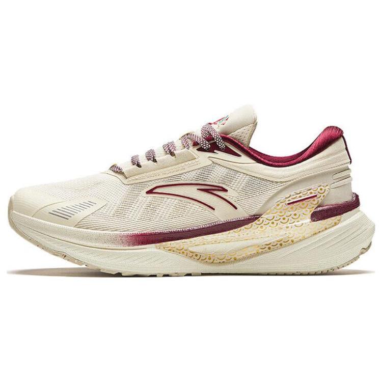 Anta Training Shoes Men's Low Top Light Beige White/Grain Beige Yellow/Red 912415551-7