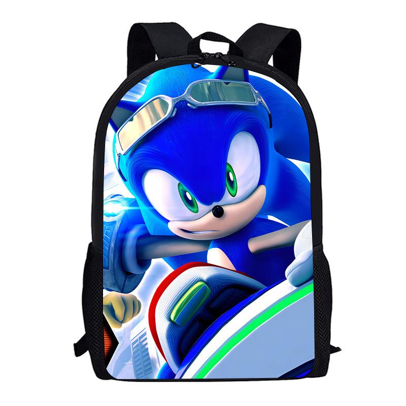 Sonic Kid, Elementary School Bag Children, Animation Cartoon Backpack