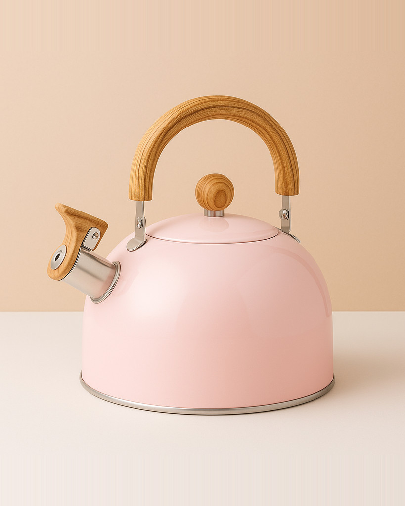 3L pískací konvice s dřevěnou rukojetí, turistická konvice, konvice, piknik