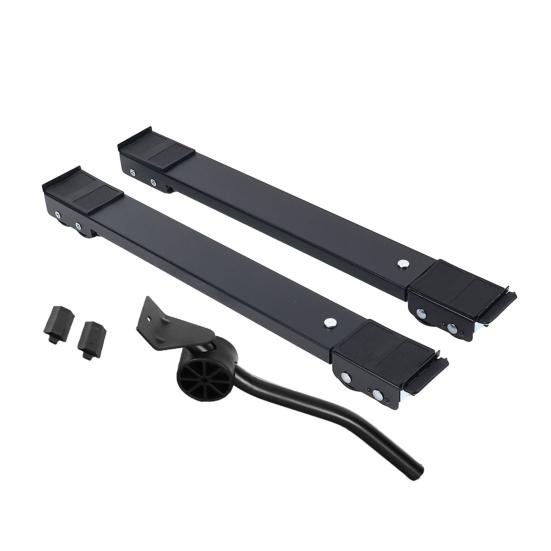 

2Pcs Extendable Appliance Roller Heavy Duty Washing Machine Roller Slider Liftable Mobile Furniture Mover Stand with Wheels чёрный