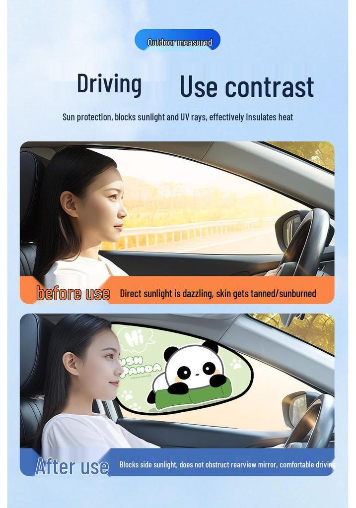 Driver's Anti-Glare Sunshade: Blackout Car Window Curtain