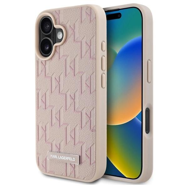 Karl Lagerfeld Klhmp16Spkhporpp Iphone16 6.1 Różowy/Pink Hardcase Hot Stamp Magsafe