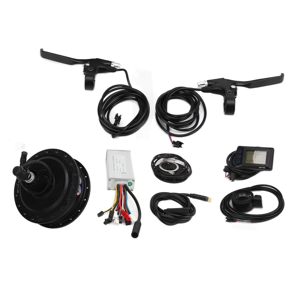 Electric Bike Conversion Kit 48V 500W Rear Drive Hub Motor M3 Display Meter Wheel Kit for Mountain Bikes
