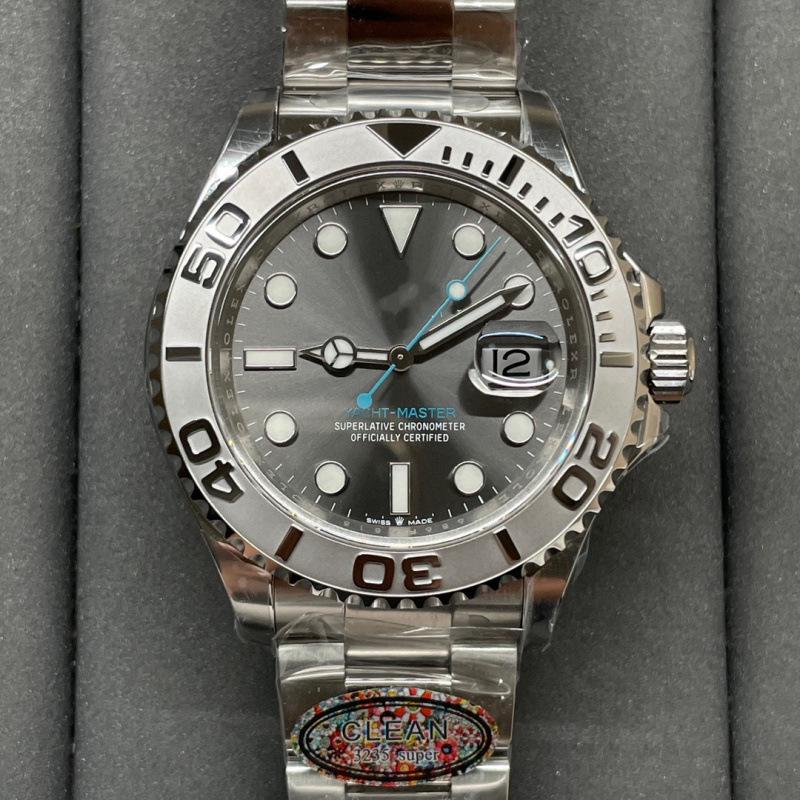 Rolex Grijs Yacht Heren Automatisch Mechanisch Horloge - Groot Wijzerplaat, Waterbestendig, Populair Model
