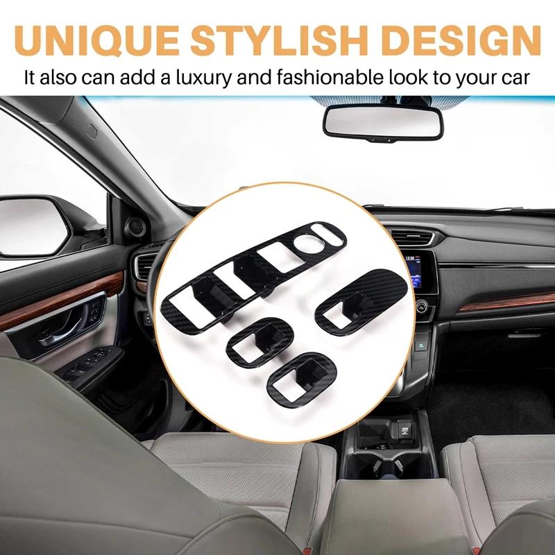 For Honda HRV HR-V VEZEL 2014-2020 Carbon Fiber Door Handle New Arrivals Ecorator Accessories