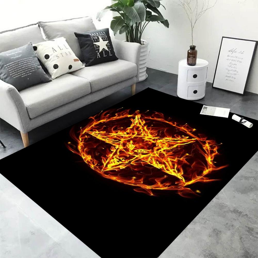 Satanic Satan Area Rug Carpet Demon Skulls Ouija Board Gothic Mat Doormat for Living Room Bedroom Home Decor Witchcraft Supplies