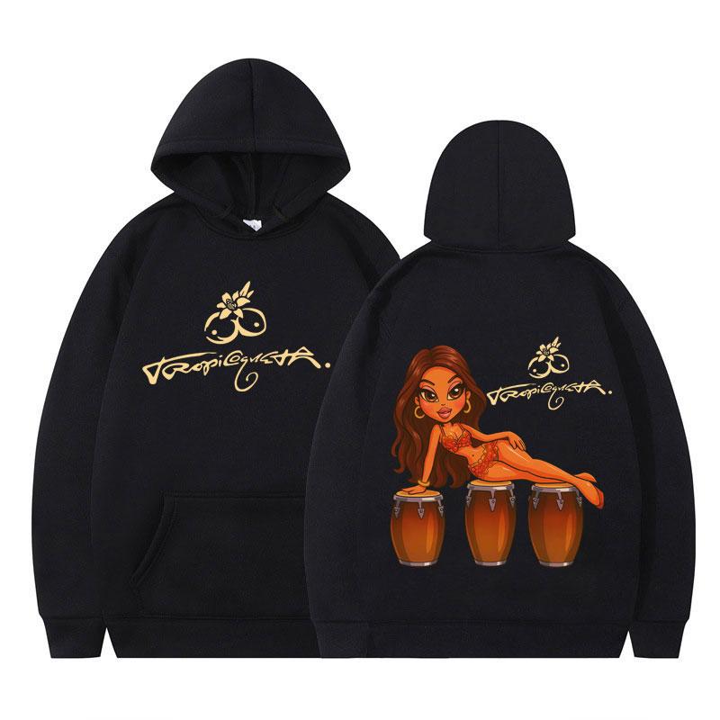 Singer Karol G Tropicoqueta 2025 New Album Sweatshirts Man Woman Hip-hop Fashion Hoodies Long-sleeved Loose Casual Sweatshirts