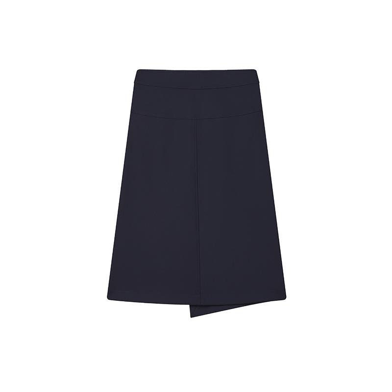 FILA Versatile Elegant Commuter Casual Long Skirt Women skirts Blue F11W514303FNV