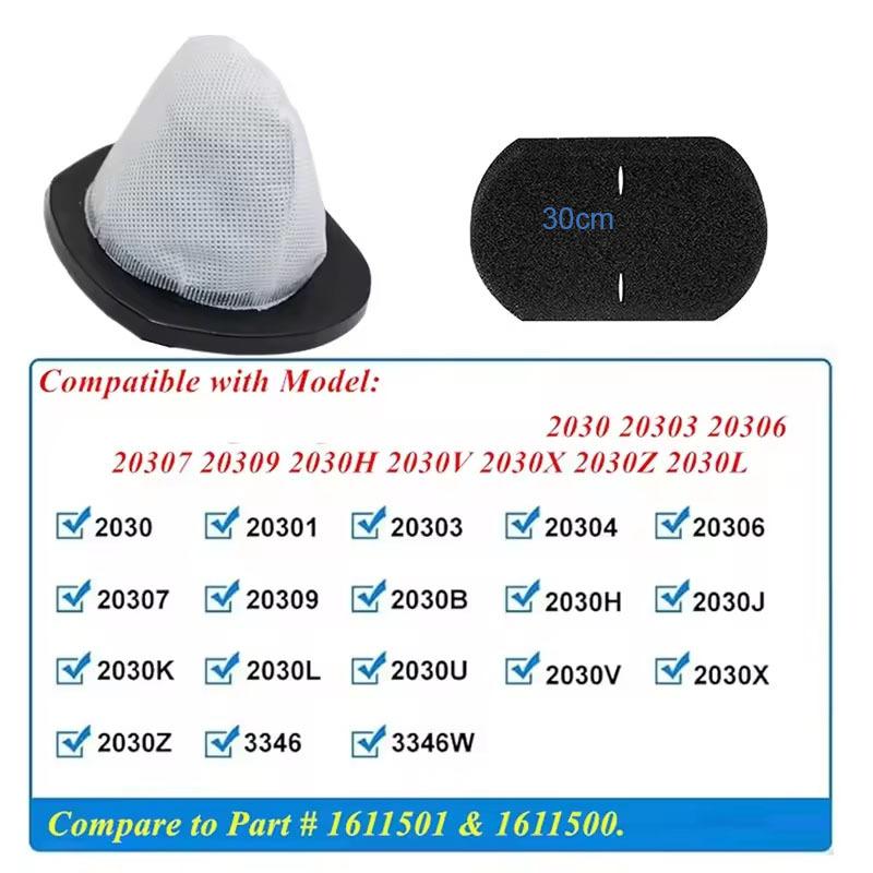 2Pcs Filter Assembly For Bissell Featherweight-Stick-Vac 2030 2033 Vacuum Cleaner Replacement Parts Cleaning Accessories