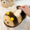 Plush cotton shoes plush slippers cute cartoon home plush versatile warm couple