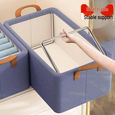 Large Fabric Wardrobe Organizer: Clothes & Pants Storage Drawer Box