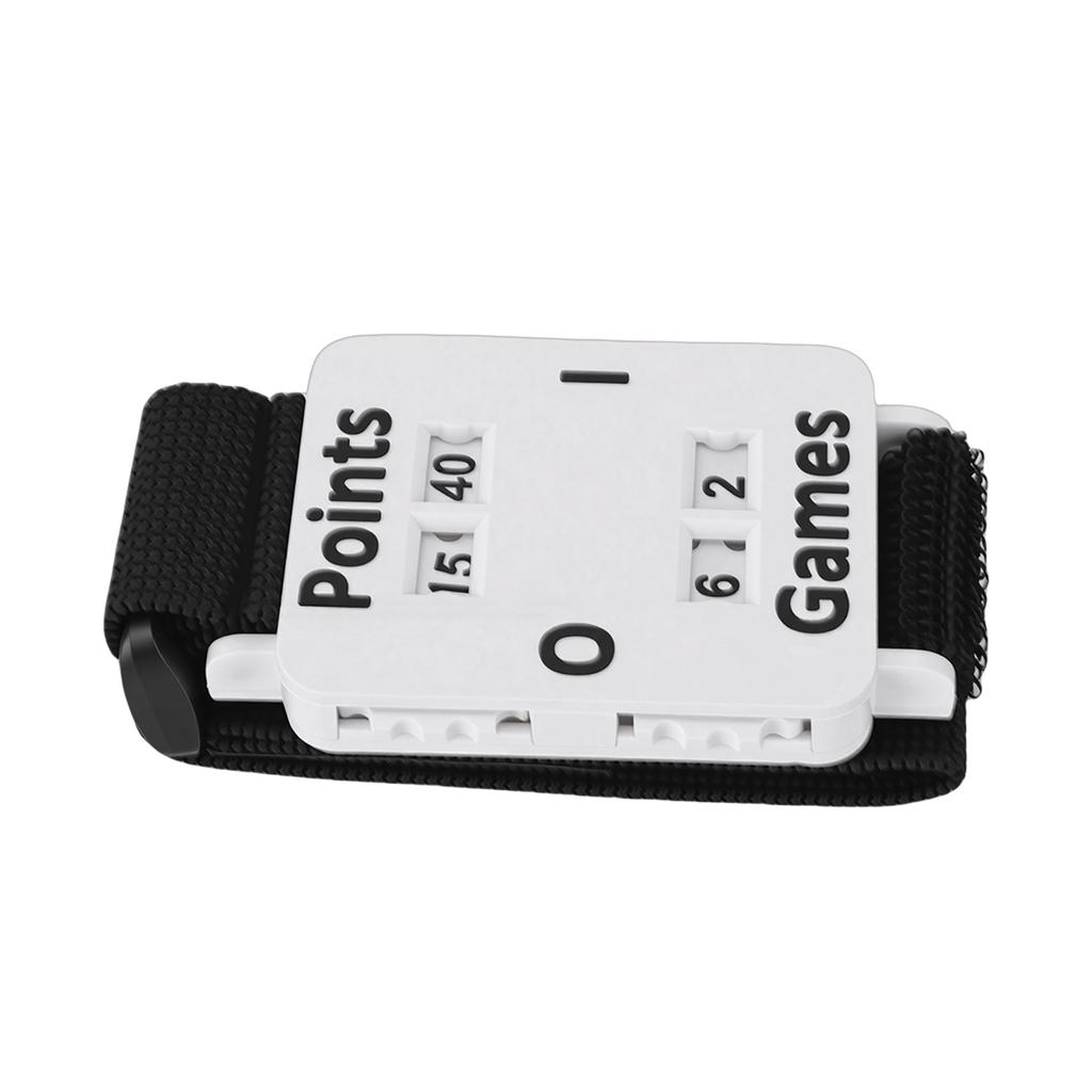 Tennis-Spielstand-Armband Verstellbares Tennis-Spielstand-Handgelenkband für Erwachsene Männer Frauen Outdoor-Sportspiele Weiß