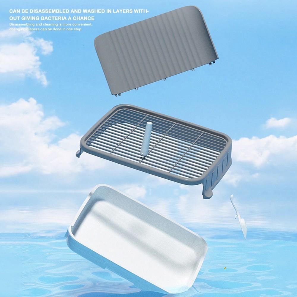 Splash-proof Dog Toilet Double Layer Dog Potty New Dog Urine Pot  Small and Medium Dogs