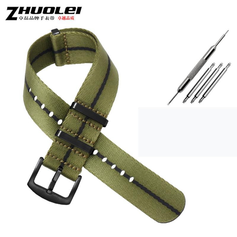 Hochwertiges Nylon-Uhrenarmband für Omega Seamaster Speedmaster Rox Mido Seiko Armband 20mm 22mm
