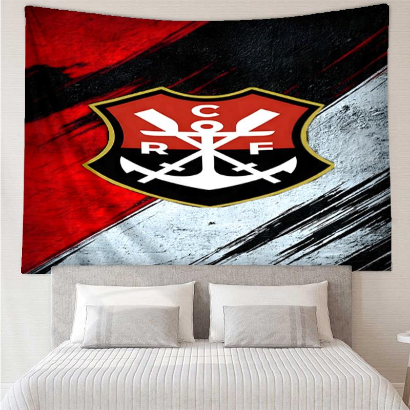 1PC Fla-mengo Club Crest Printed Tapestry Room Decoration Wall Hanging for Living Room Bedroom, dormitory, Birthday and Christmas gifts