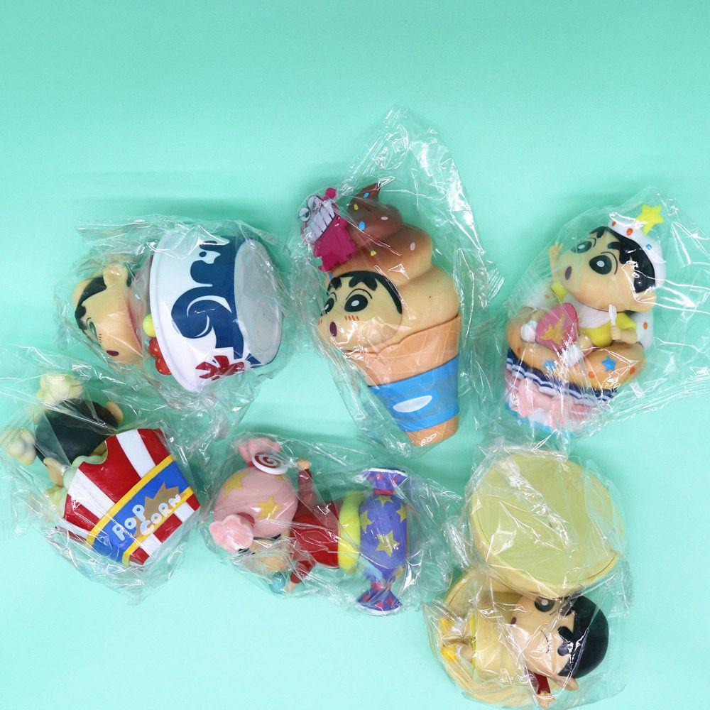 Crayon Shin-chan Blind Box Figures: Snack Time, Dessert, and Cosplay Series - Trendy Toy Ornaments and Gifts.