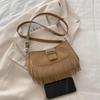 Vintage Tassel Crossbody Bags For Women's Gift, Casual Adjusted Strap Fringe Shoulder Bag For Daily Used/Leisure Vacation