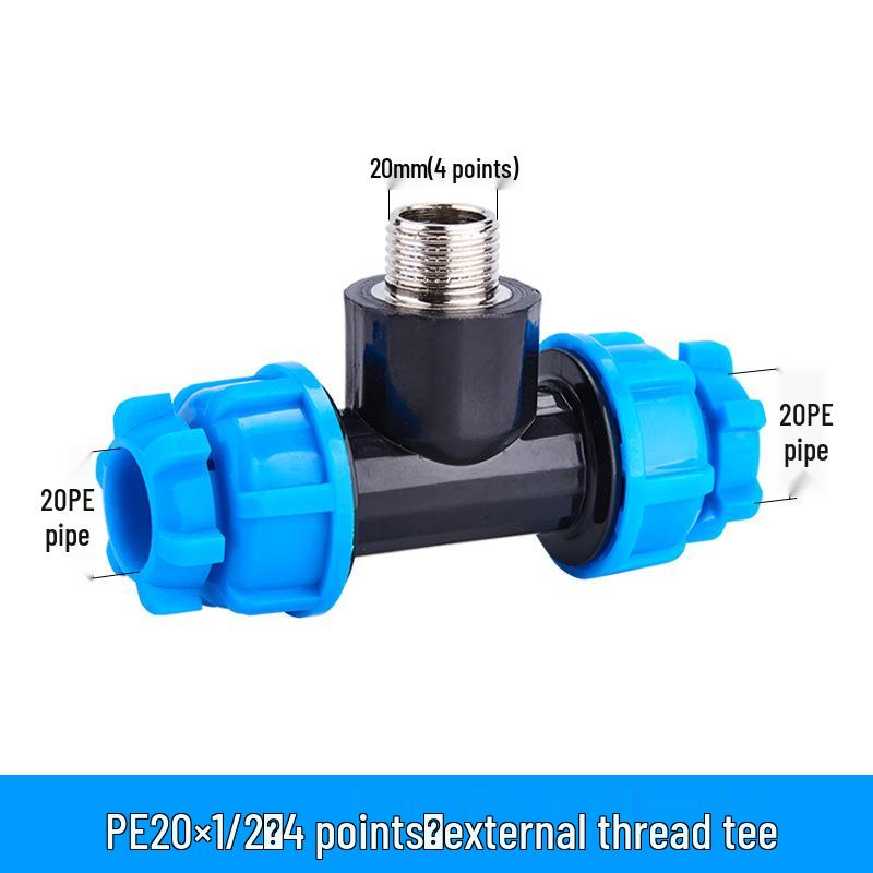 PE Quick Connect Water Pipe Fittings: 4-Point, 6-Point, 25mm Direct Tap Union