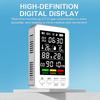 Professional 5 In 1 Portable Air Quality Detector Time Display CO Real Time Monitor Carbon Monoxide Alarm Temperature Humidity Sensors TypeC Charging