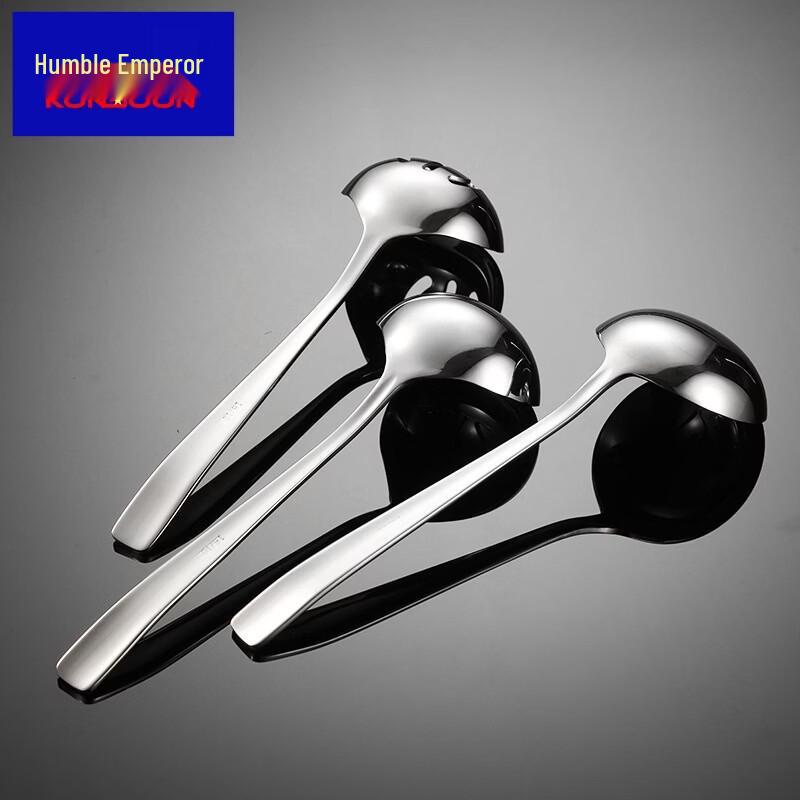 QianXing 304 Stainless Steel Egg-Shaped Slotted Spoons