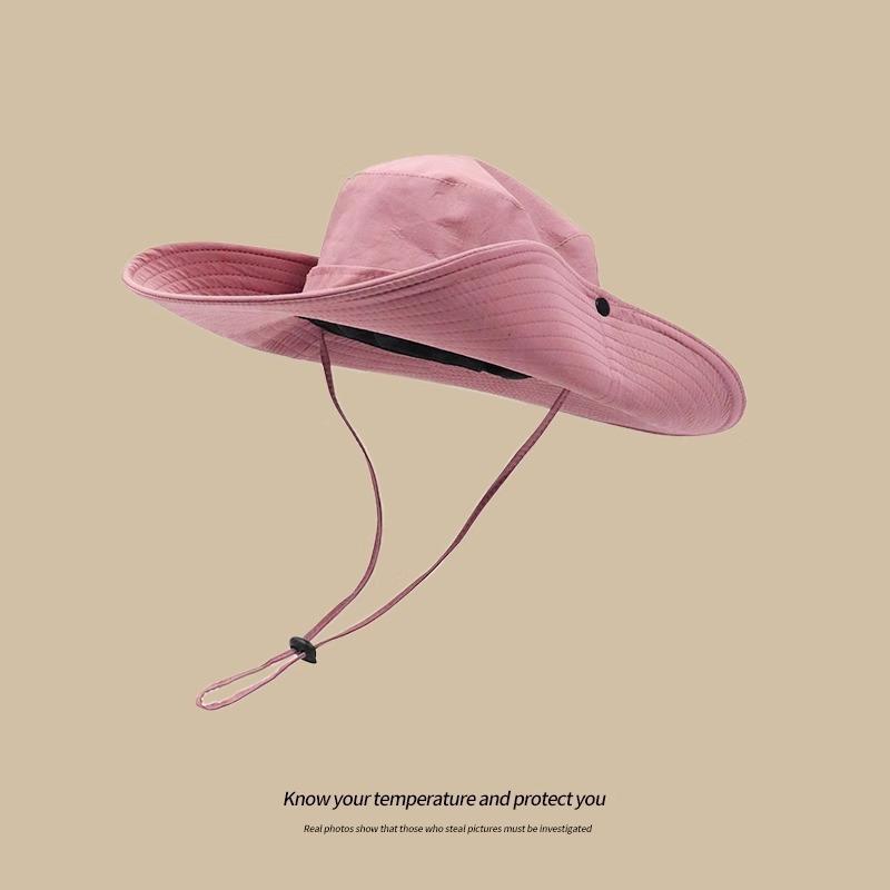 Western Cowboy Hat Bucket Hat Climbing Desert Sun Hat Female Outdoor Sun Male Visor Hat Hiking Hat