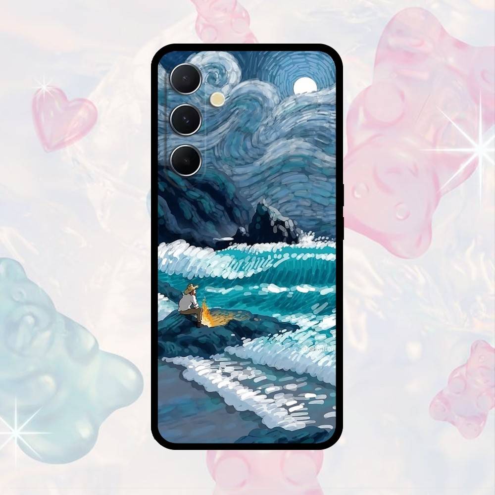 

AAA Art Van Gogh Starry Sunflower Phone Case For Samsung S25,S24,S21,S22,S23,S30,Ultra,S20,Plus,Fe,Note,10,9,5G Black Cover Samsung S26ULTRA