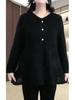 Spring Velvet Light Luxury Versatile T-shirt Sweater: Plus Size Elastic Top for Middle-aged Women