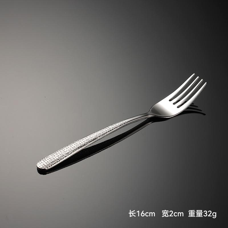 Nerezová ocel 304 elegantní série reliéfní prasklina kreativní vysoká hodnota nůž na západní jídlo vidlička lžíce dezertní zmrzlinová lžička a vidlička