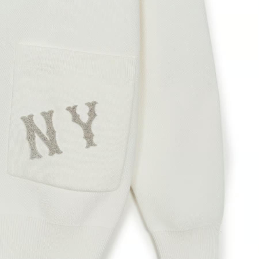 New MLB New York Yankees Knitwear Unisex Ivory 3AKCG0151-50IVS