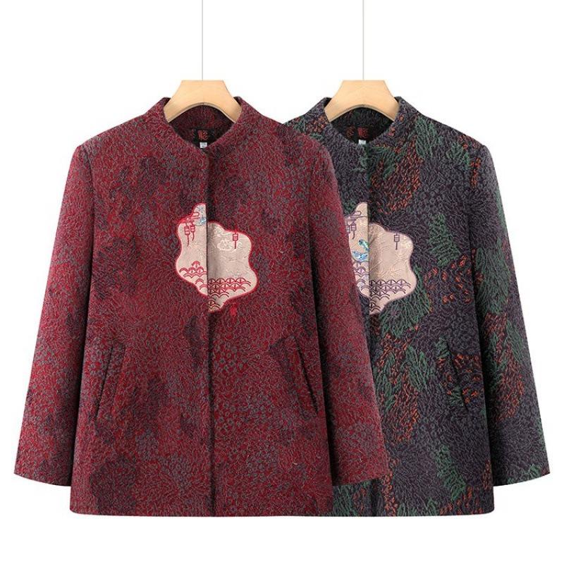 Winter clothing women's year 0 clothing old lady clothing clothing autumn and winter velvet thick new coat