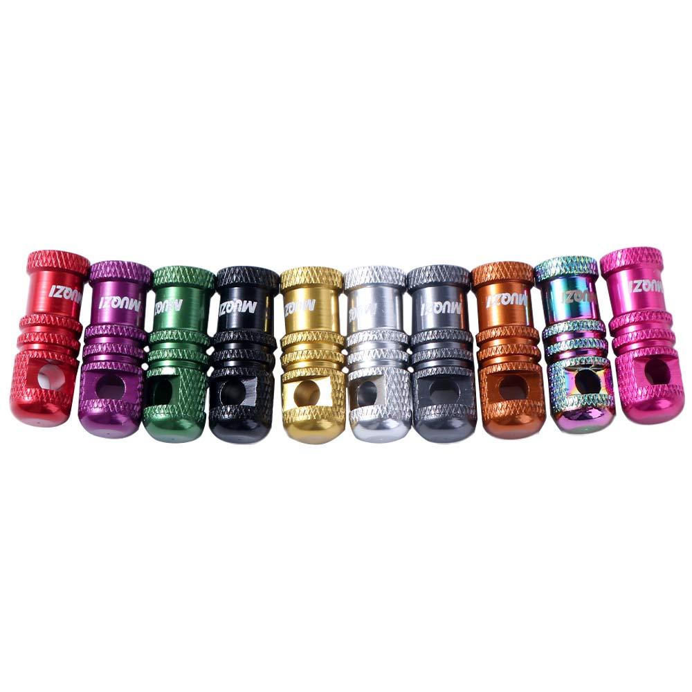 2PCS Anti Corrosion Presta Valve Stem Cap 2 in 1 Presta/Schrader Tire Valve Cap Bike Tire