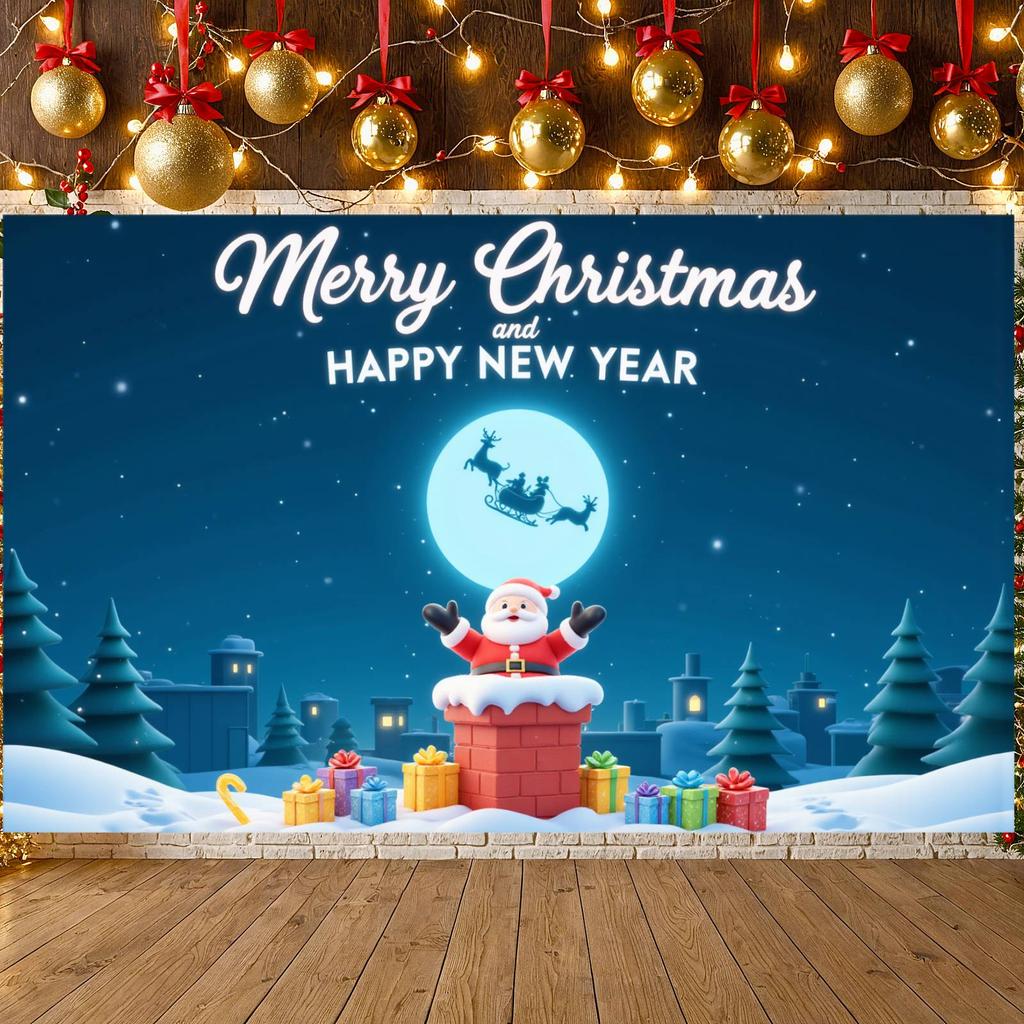 Christmas Celebration Background Starry Sky Christmas Banner Xmas Background Christmas Elements Winter Backdrop For Xmas Indoor