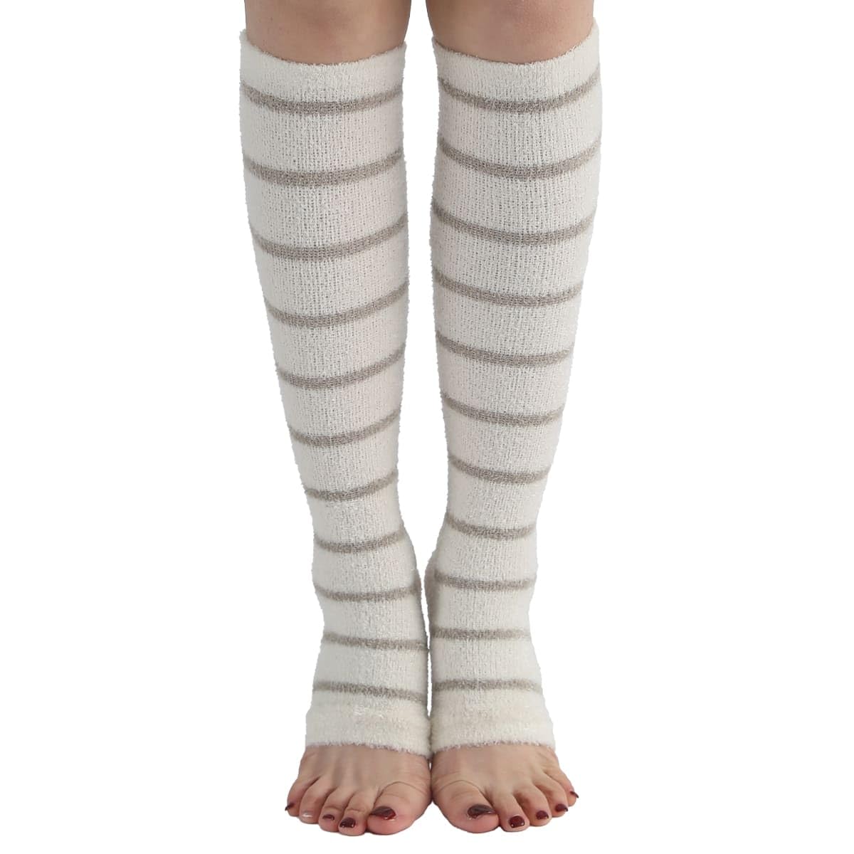 MKY factory Compression Socks Night Use Fluffy Cozy Sleep Sleeping While Womens Maternity Beautiful Leg High Loungewear Pajamas Open Toe Warmers