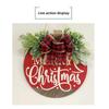 Wreath Reusable Exquisite Details Christmas Decoration Decorative Garland For Front Door Wear-resistant Exquisite Workmanship