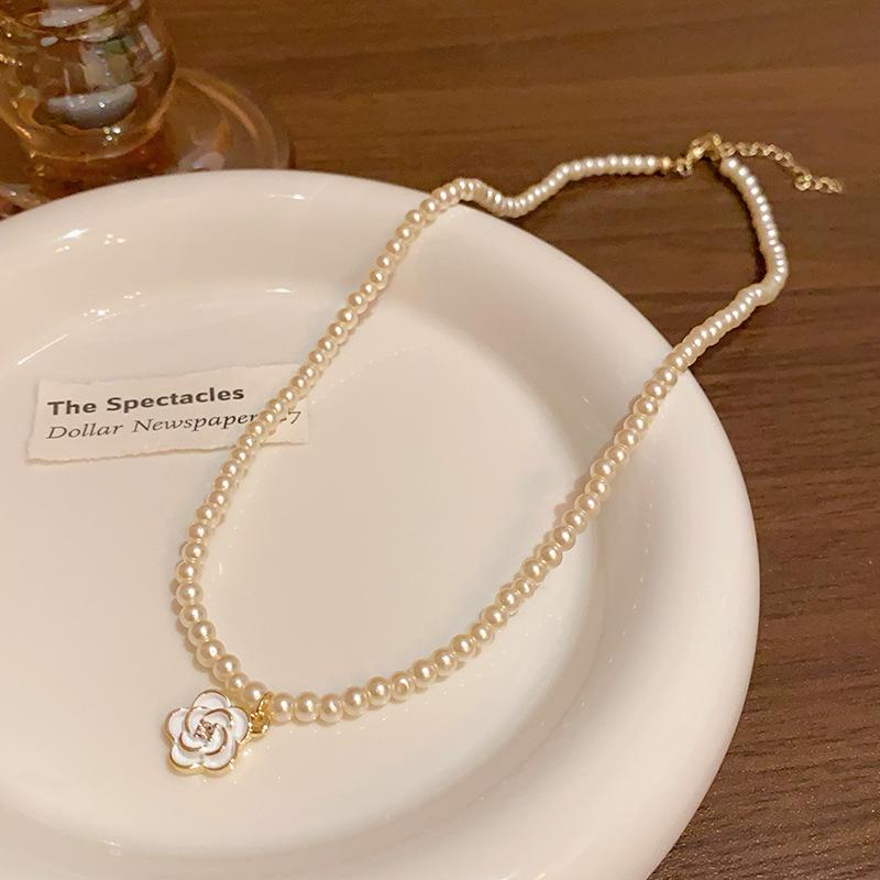 Koreanische High-End Barockperlenkette - Leichte Luxus Perlen Schlüsselbeinkette für Damen