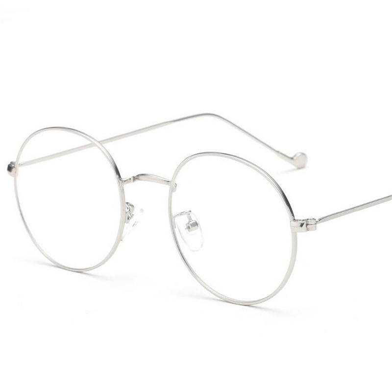 Metal Women Men Round Minus Prescription Eyeglasses With Degree Ultralight Finished Myopia Glasses Diopter 0 -0.5 -1.0 To -6.0