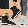 Large Size Women's Snow Boots Comfortable Warm Waterproof Non-Slip Cotton Shoes for Cold Weather