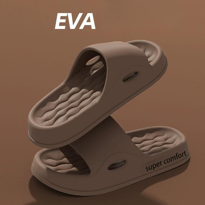 Утепленные тапочки для мужчин и женщин из ЭВА для домашнего использования противоскользящие и без запаха для ног на толстой подошве для ванной комнаты летом 36-37 699₽