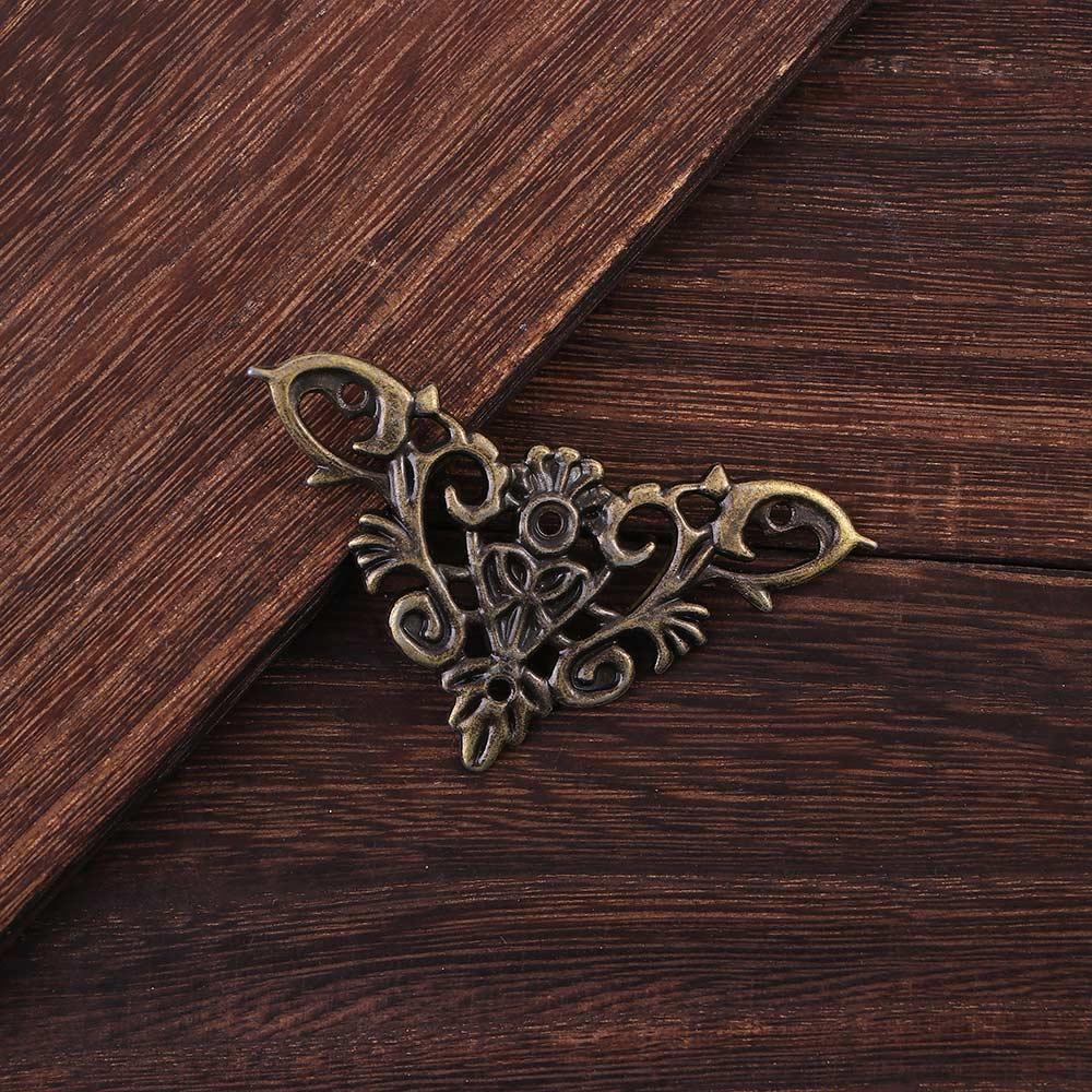 

Box Edge Corner Gifts Case Furniture Hardware Decorative Protector Scrapbook Album Corner Brackets 33x64mm бронзовий