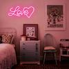 Love Heart Dimmable Neon Sign for Wall Decor, Kids Room, Wedding & Party, Gift for Valentine‘s Day, Girlfriend, Birthday