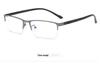Men's Fashion Photochromic Half-Rim Metal Reading Glasses: Indoor/Outdoor Dual-Use with Anti-Blue Light Protection