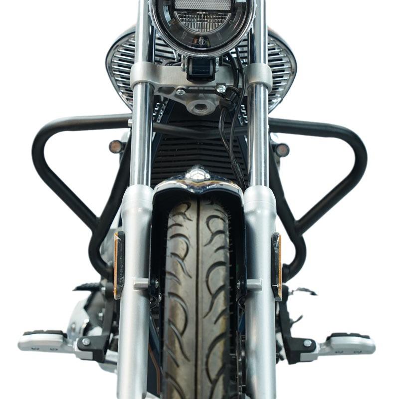 Zongshen Yomi YOMI ZS125-5A Modified Bumper Guard Bar with Folding Backrest, Rear Rack, and Side Bag/Box
