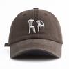 pc Chair Print Washed Baseball Cap for Adults  Minimalist Retro Style Casual Soft Adjustable Dad Hat Perfect As Gift