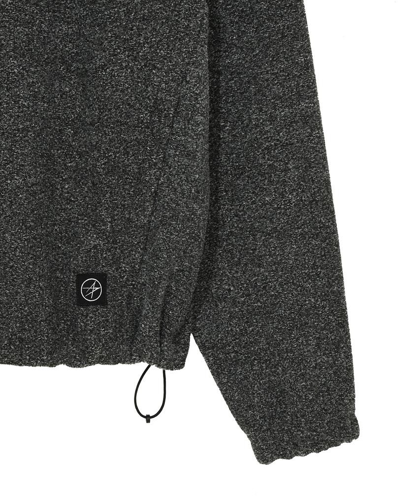 Loghideumatin Knitted Half Zip-Up Ts (Grey)