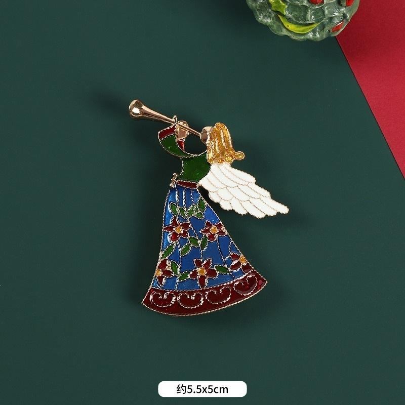 Weihnachtsbaum-Brosche neu trendy retro hochwertig Damenanzug Pullover Korsage exquisite Weihnachts-Pin-Accessoires