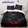 Pennywise Pattern Bedding Home Decoration Birthday Gift ( 1 duvet cover + 2 pillowcase, without core),fan merchandise.