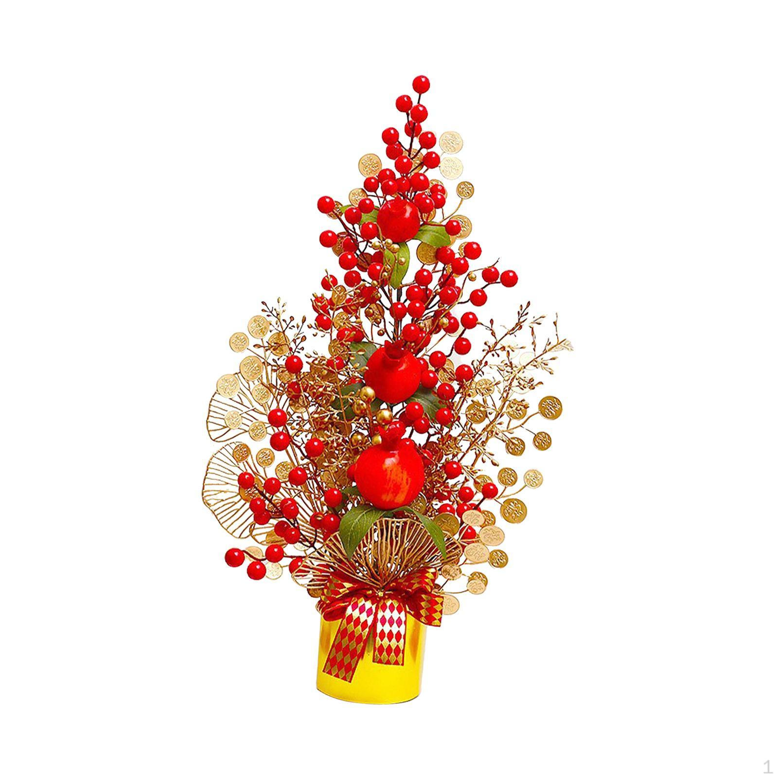 

Прикраси китайського року Штучний букет Декоративне оформлення робочого столу Фестиваль Орнамент для with Pomegranates