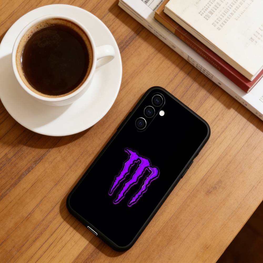 M-MonsterES Diseño de Moda Funda para Teléfono Silicona Suave Negra Para Samsung Galaxy A73,A72,A71,A70,A53,A52,A51