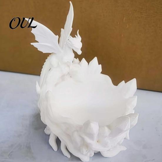 Multi-color Storage Dish Dragon Bowl, 3D Printed Decorative Key Jewelry Holder for Entryway Catchall Tray Desktop Dressing Table, Unique Fantasy Home