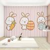 Cartoon Cute Rabbit Pattern High Blackout Curtains Children's Room Early Education Center Kindergarten Shading Drape New Style